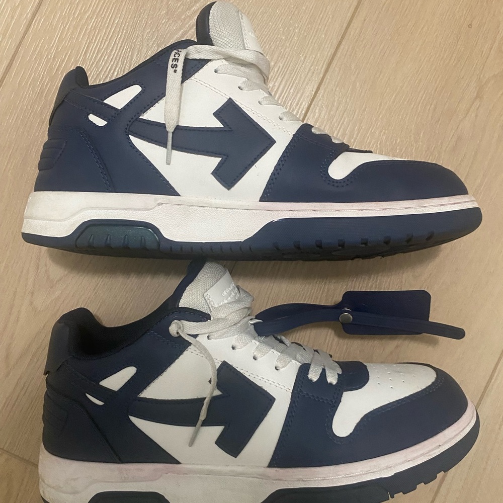 Off-White Blue and White Men's Sneakers